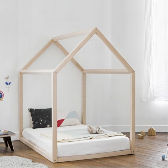 Slika Childhome okvir za krevet kuću 140 x 70 cm  