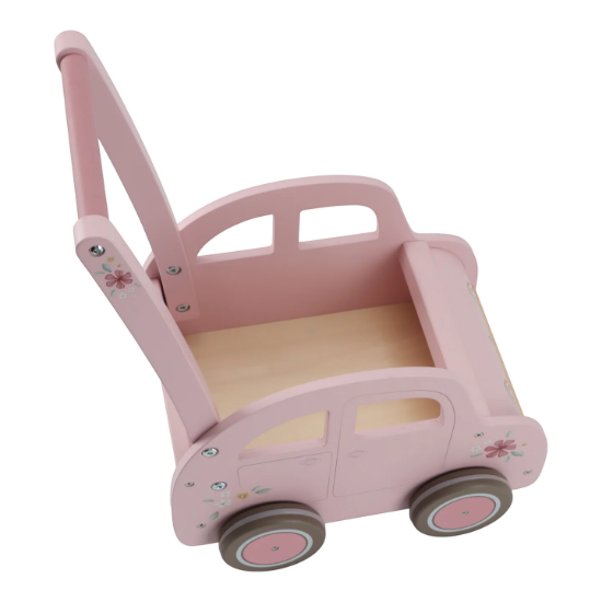 Slika Drveni Baby Walker Pink FSC - Little Dutch