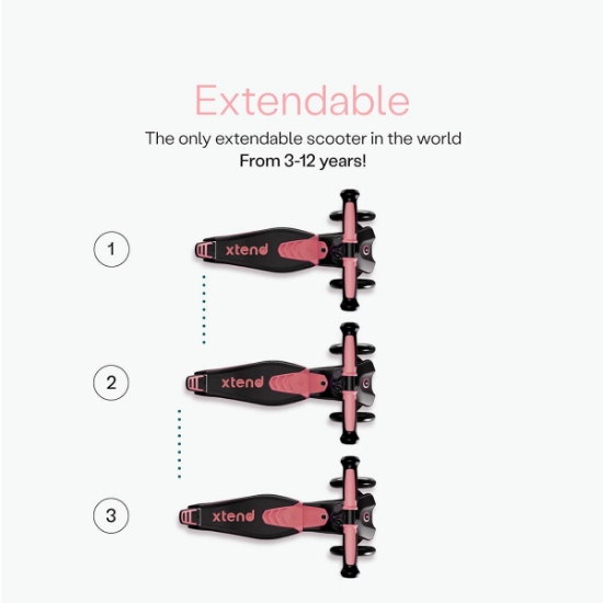 Slika Smartrike® Xtend™ Ride-on dječja guralica i romobil, Pink salmon 
