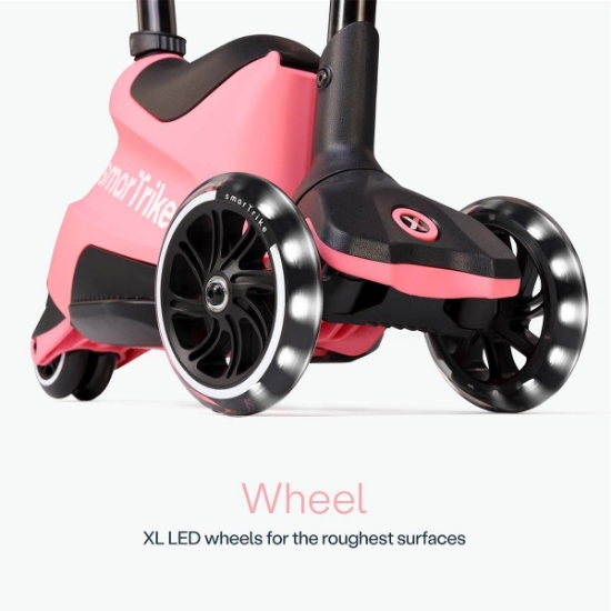Slika Smartrike® Xtend™ Ride-on dječja guralica i romobil, Pink salmon 