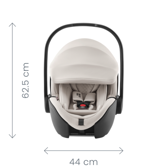 Slika Britax Romer autosjedalica Baby Safe Pro i-Size, Grupa 0+ (0-13 kg) (40-85 cm) - Linen Grey (Lux collection)