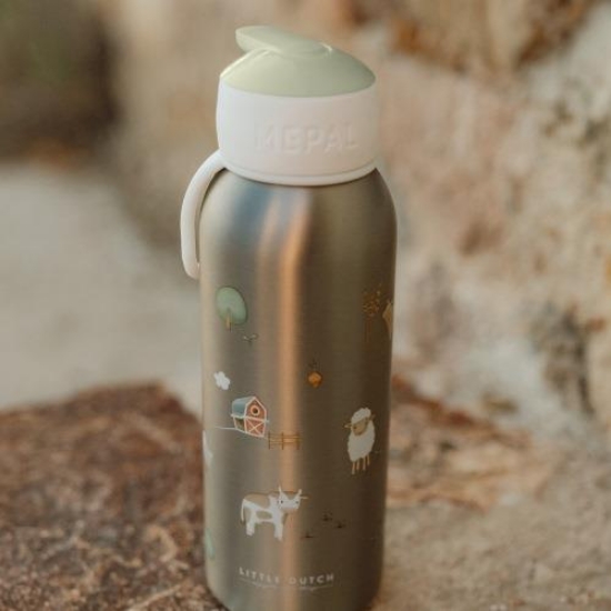 Slika Bočica od nehrđajučeg čelika flip-up Little Farm 350ml - Little Dutch