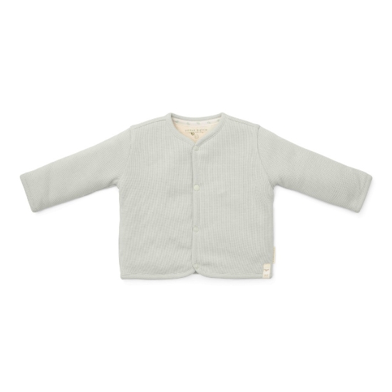 Slika Cardigan od organskog pamuka waffle Soft Green 68 - Little Dutch