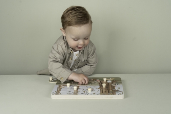 Slika Drvene puzzle sa zvukom Forest Friends - Little Dutch