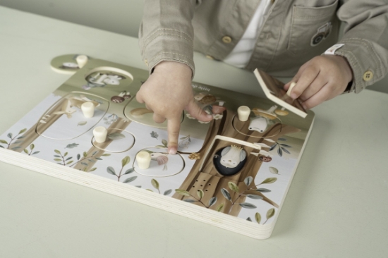 Slika Drvene puzzle sa zvukom Forest Friends - Little Dutch