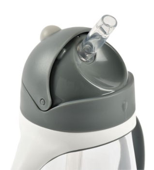 Slika Bočica sa slamkom 300ml mineral grey - Beaba