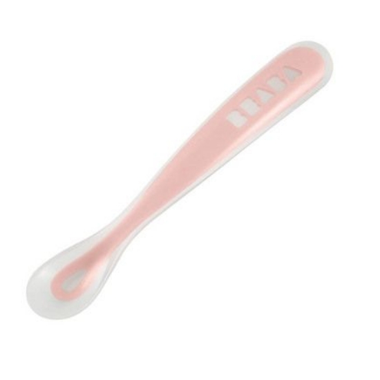 Slika Ergonomic 1st žlica pastel pink - Beaba