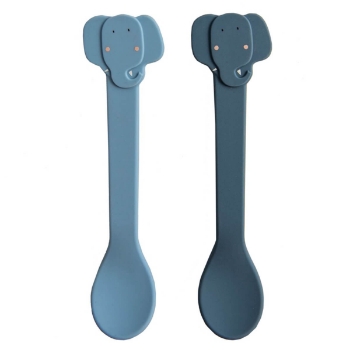 Slika Komplet 2 silikonskih žlice Mrs. Elephant - Trixie 