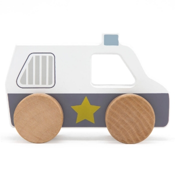 Prikažite detalje za Drveni auto police car tryco®  Slika Drveni auto police car tryco®