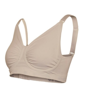 Slika Grudnjak za trudnice i dojilje GelWire bez žica sivi, S Carriwell 