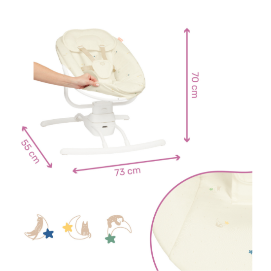Slika Njihaljka Lateral Swing - Cream Babymoov 