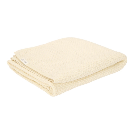 Slika Pletena deka Pure Soft White 70 x 100 cm  - Little Dutch