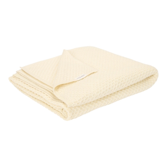 Slika Pletena deka Pure Soft White 70 x 100 cm  - Little Dutch