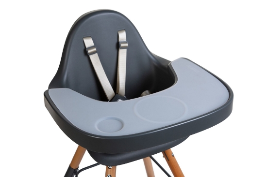 Slika Pladanj za hranilicu Evolu antracit + podlog od silikona - Childhome