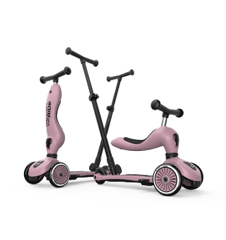 Prikažite detalje za Scoot & Ride Highwaykick 1 Push and Go dječja guralica i romobil, Wildberry   Slika Scoot & Ride Highwaykick 1 Push and Go dječja guralica i romobil, Wildberry