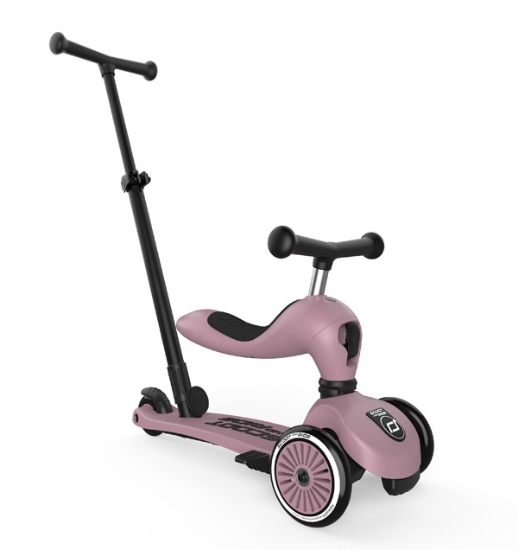 Slika Dječja guralica i romobil Highwaykick 1 Push and Go Wildberry - Scoot & Ride