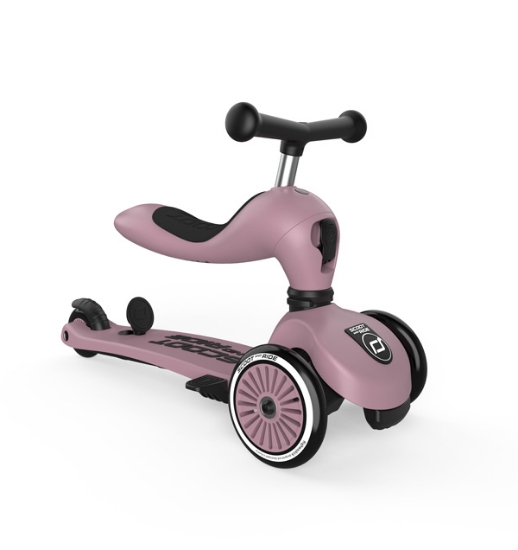 Slika Dječja guralica i romobil Highwaykick 1 Push and Go Wildberry - Scoot & Ride