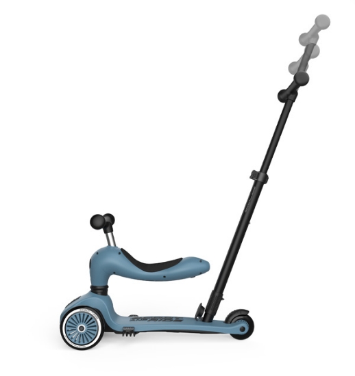 Slika Dječja guralica i romobil Highwaykick 1 Push and Go Steel - Scoot&Ride