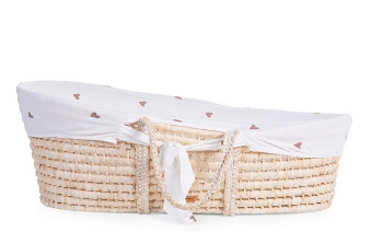 Slika Pamučna navlaka za Moses košaru Gold hearts - Childhome