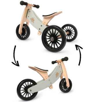 Slika Drvena dječja guralica tiny tot plus 2u1 silver sage kinderfeets® 