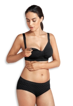 Slika Grudnjak za trudnice i dojilje GelWire bez žica crni, M (stari 3121) Carriwell 