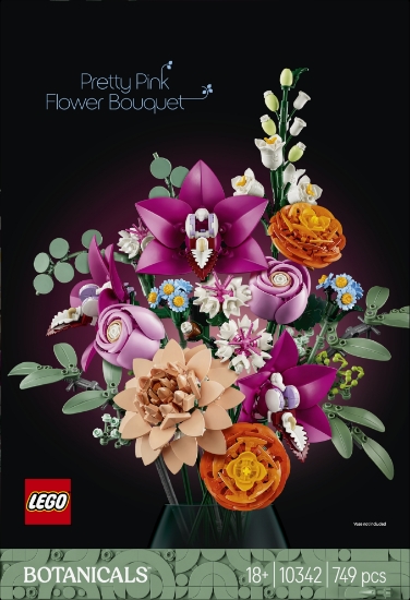 Slika LEGO BOTANICALS 10342 Prekrasni ružičasti buket