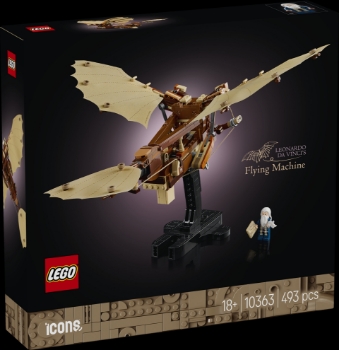 Slika LEGO® ICONS 10363 Leteći stroj Leonarda da Vincija