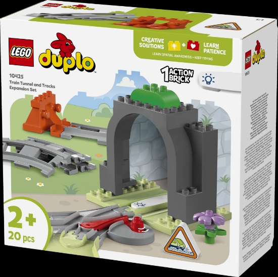 Slika LEGO® DUPLO® 10425 Proširenja: željeznički tunel i tračnice