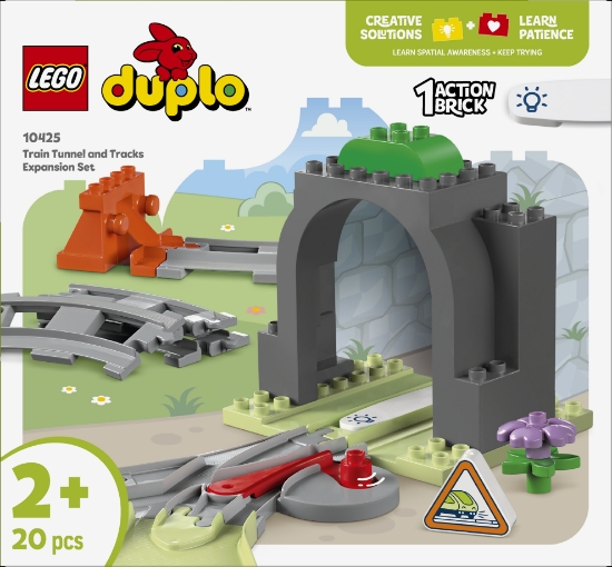 Slika LEGO® DUPLO® 10425 Proširenja: željeznički tunel i tračnice
