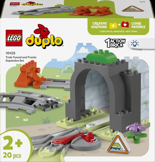 Slika LEGO® DUPLO® 10425 Proširenja: željeznički tunel i tračnice