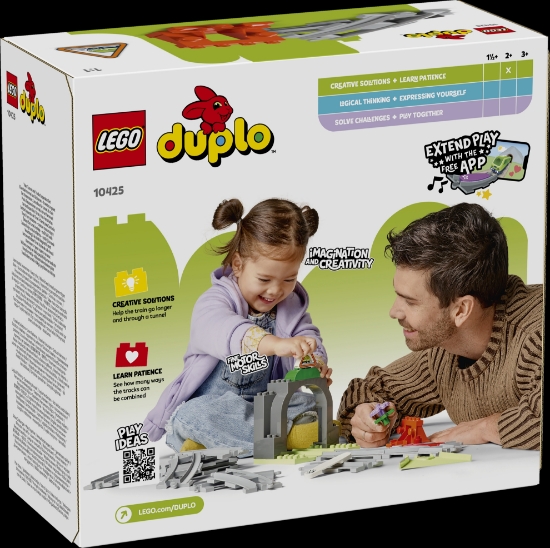 Slika LEGO® DUPLO® 10425 Proširenja: željeznički tunel i tračnice