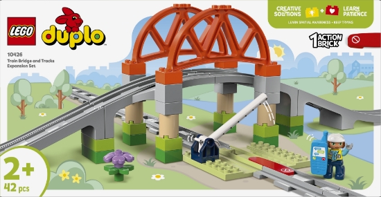 Slika LEGO® DUPLO® 10426 Proširenja: željeznički most i tračnice