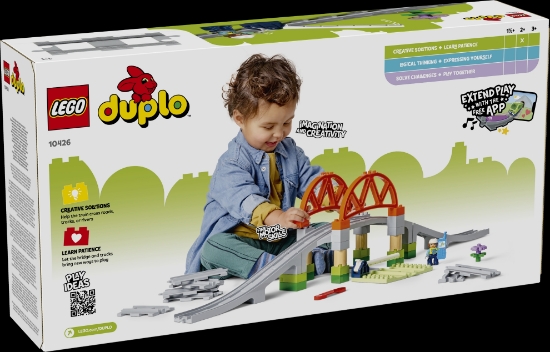 Slika LEGO® DUPLO® 10426 Proširenja: željeznički most i tračnice