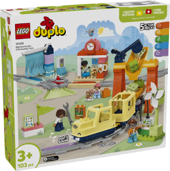 Slika LEGO® DUPLO® 10428 Veliki interaktivni gradski vlak