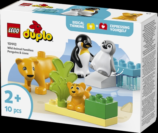 Slika LEGO® DUPLO® Obitelji divljih životinja: pingvini i lavovi 10442 