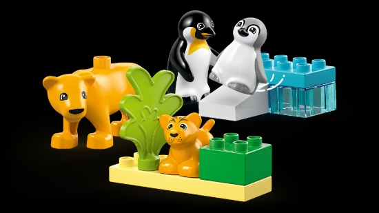 Slika LEGO® DUPLO® Obitelji divljih životinja: pingvini i lavovi 10442 