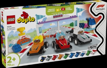 Slika LEGO® DUPLO® 10445 Trkaći automobili i vozači timova za F1®
