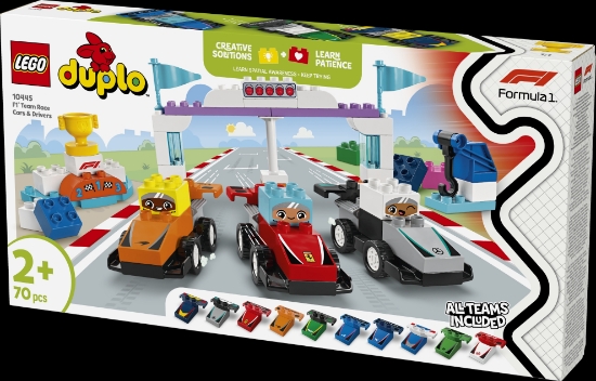 Slika LEGO® DUPLO® 10445 Trkaći automobili i vozači timova za F1®
