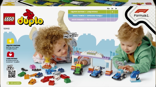 Slika LEGO® DUPLO® 10445 Trkaći automobili i vozači timova za F1®