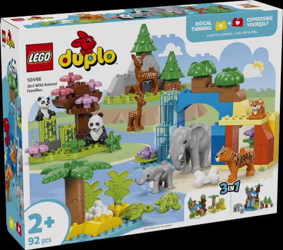 Slika LEGO® DUPLO® 10446 Obitelji divljih životinja 3u1