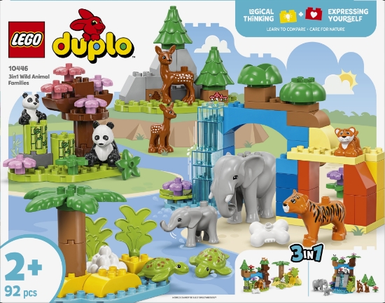 Slika LEGO® DUPLO® 10446 Obitelji divljih životinja 3u1
