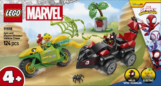 Slika LEGO® SPIDEY 11198 Spin i Electro u dinosaurskim vozilima