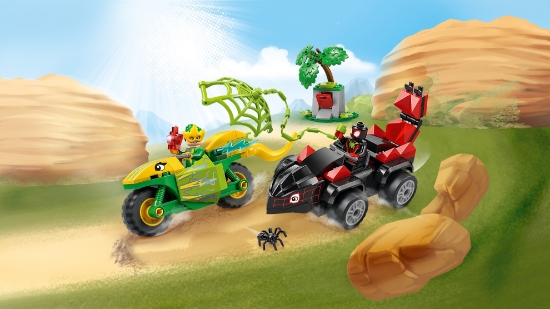 Slika LEGO® SPIDEY 11198 Spin i Electro u dinosaurskim vozilima