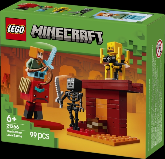 Slika LEGO® MINECRAFT® 21266 Bitka uz lavu Nethera