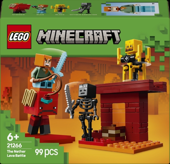 Slika LEGO® MINECRAFT® 21266 Bitka uz lavu Nethera