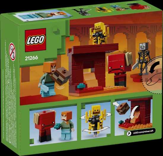 Slika LEGO® MINECRAFT® 21266 Bitka uz lavu Nethera