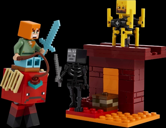 Slika LEGO® MINECRAFT® 21266 Bitka uz lavu Nethera