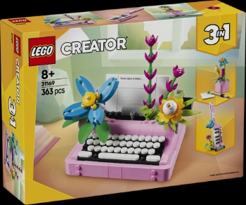 Slika LEGO® CREATOR 31169 Pisaći stroj s cvijećem