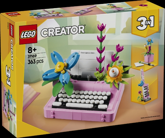 Slika LEGO® CREATOR 31169 Pisaći stroj s cvijećem