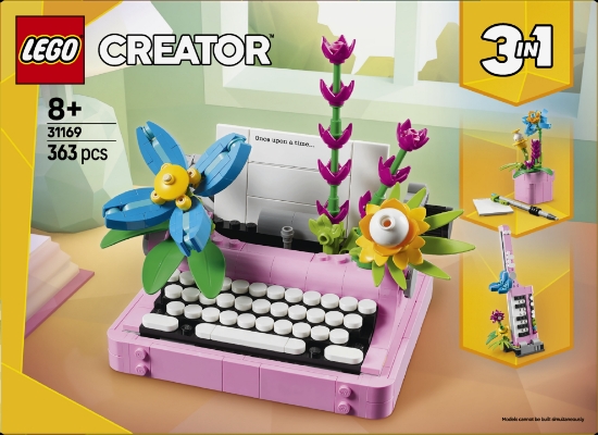 Slika LEGO® CREATOR 31169 Pisaći stroj s cvijećem